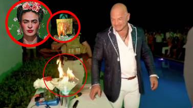 Millonario quema pintura de Frida Khalo en Miami
