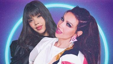 Thalía y Kenia OS juntas en el cover de la canción “Para No Verte Más”