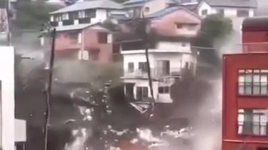 VIDEO VIRAL: Así quedó este barrio japonés después de un impresionante deslave  