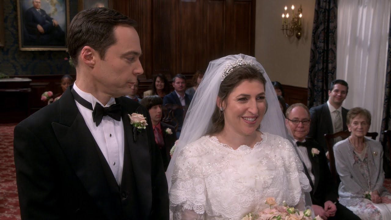 Sheldon y Amy en "The Big Bang Theory"