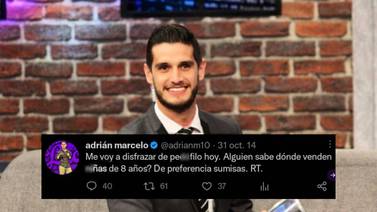 Filtran tuits de Adrián Marcelo donde bromea con la atracción a menores de edad
