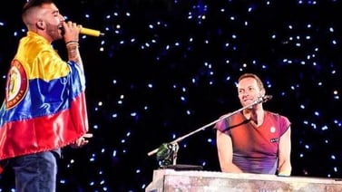 Coldplay canta en su concierto en Colombia junto a Manuel Turizo “La Bachata”