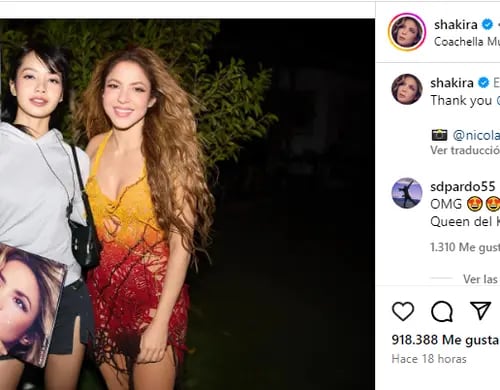 Shakira compartió una foto junto a Lisa de "Blackpink"