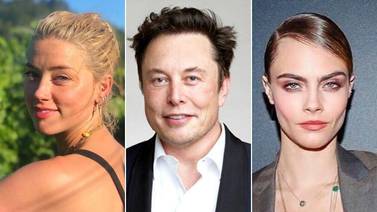 Elon Musk desmiente haber tenido un trío con Amber Heard y Cara Delevingne