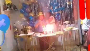 VIDEO VIRAL: Confunden cohetes con velas de cumpleaños