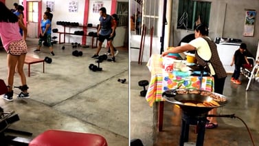 VIDEO VIRAL: Señora se hace viral por hacer garnachas dentro del gym