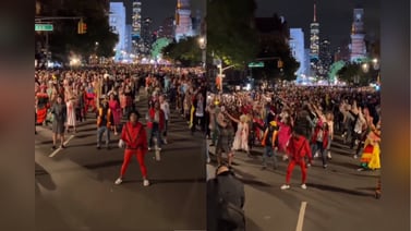 VIRAL: cientos de personas bailan "Thriller" en un desfile de Halloween en Nueva York