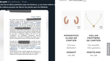 Mexicano denuncia a la marca de lujo Cartier por no respetar el precio; compró un par de aretes con un valor de 237 mil pesos en solo $237 