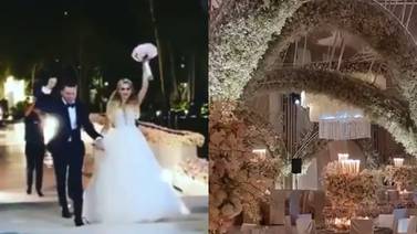 "Canelo" Álvarez convierte su rancho en un espectacular 'salón' para la recepción de su boda 