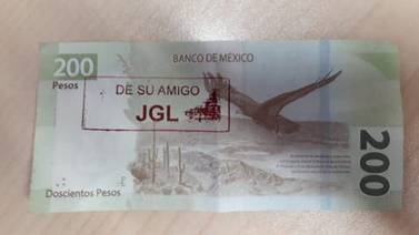 Circulan billetes de 200 pesos con el sello de "El Chapo" en Culiacán