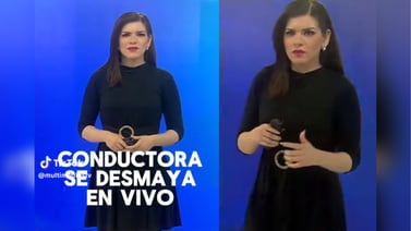 VÍDEO: conductora del Telediario de Monterrey se DESMAYA en plena transmisión en vivo