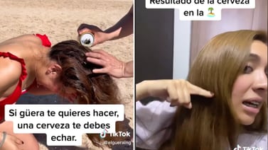 VIDEO: Joven enseña cómo aclararse el cabello con cerveza y se hace viral