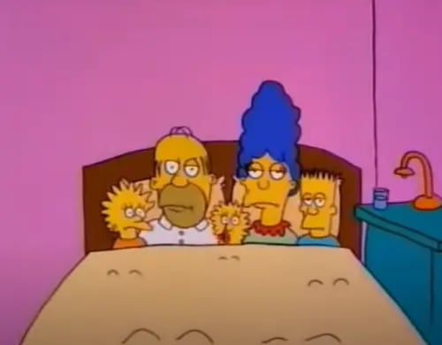 "Good night" fue el primer corto animado de Los Simpson.