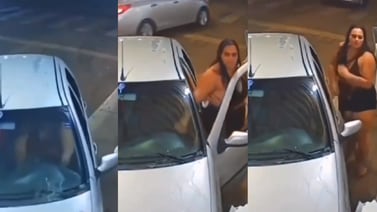 Video viral: Mujer arrolla a su novio porque se fue a tomar con sus amigos