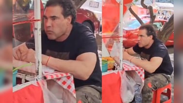 VÍDEO: Eduardo Yáñez es visto comiendo unos taquitos en una calle de Ciudad de México