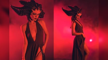 Belinda conquistó Halloween con su sensual disfraz de Lilith, personaje del videojuego 'Diablo IV'
