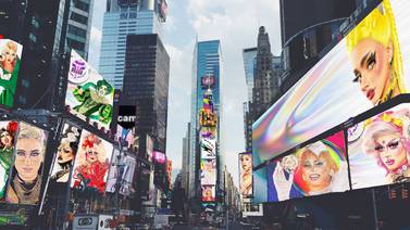 "La Más Draga" llegó hasta las pantallas de Times Square