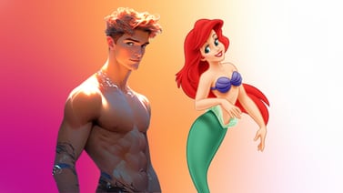 Así se verían las princesas de Disney si fueran hombres guapos y musculosos, según una Inteligencia Artificial