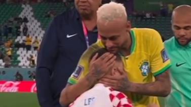VIRAL: Hijo de uno de los jugadores de Croacia va y consuela a Neymar tras la eliminación de Brasil en el Mundial