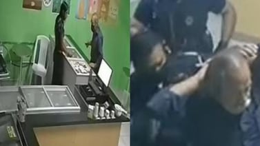 VIDEO VIRAL: Ladrón intenta asaltar una tienda y lo dejan encerrado
