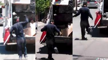 En medio de la pandemia, recolector de basura baila al hacer su trabajo
