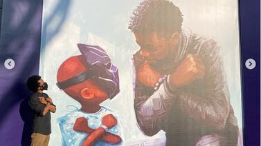 ¡Enternecedor! Disney crea mural en honor al actor Chadwick Boseman