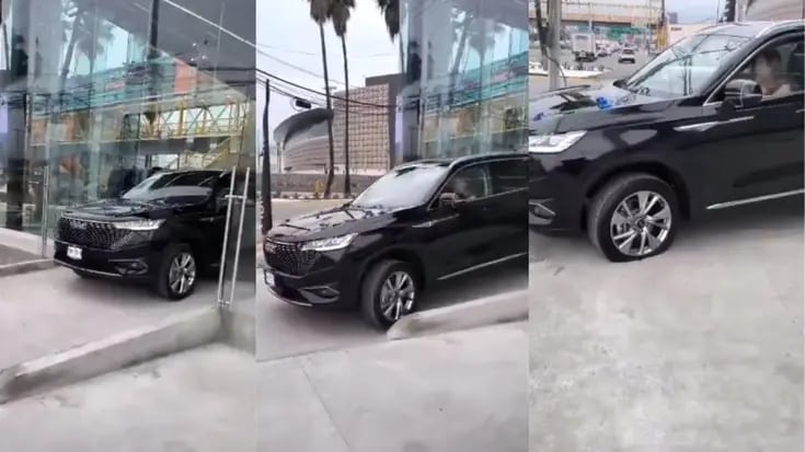 VIDEO: mujer poncha las llantas de su camioneta nueva en cuanto sale de la agencia 