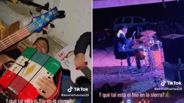 VIDEO: Por frío, grupo musical toca en fiesta privada desde el carro y se hace viral
