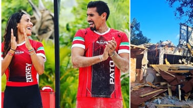 Derrumban casa que Pato Araujo y Zudikey Rodríguez, de "Exatlón", construían en Valle de Bravo