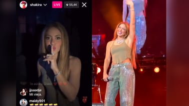 ¡Shakira sorprende a Carlos Vives en el escenario!: cantaron juntos "La Bicicleta"