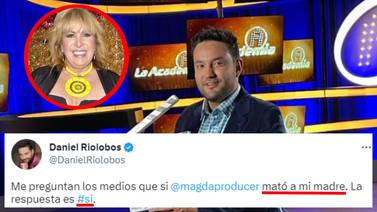 Daniel Riolobos, "exacadémico", asegura que Magda Rodríguez es la causante de la muerte de su madre