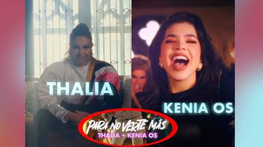 Thalía y Kenia Os comparten un fragmento de su canción colaboración, "Para no verte más"