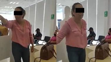 VIDEO VIRAL: Mujer hace tremendo zafarrancho en el banco y usuarios la nombran "Lady DEA"