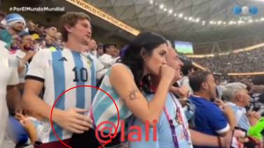 VIDEO: Captan a hombre acosando a una famosa en pleno partido de futbol