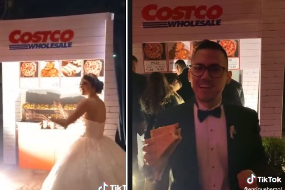 TikTok: Novios llevan un mini Costco a su boda y se vuelve viral