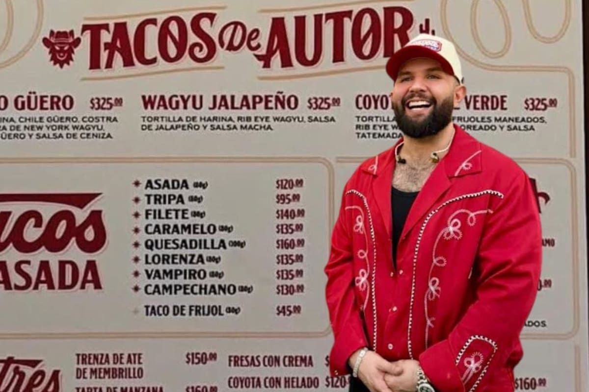Tacos de frijol a 45 pesos: la taquería de Carín León desata oleada de memes por sus costos