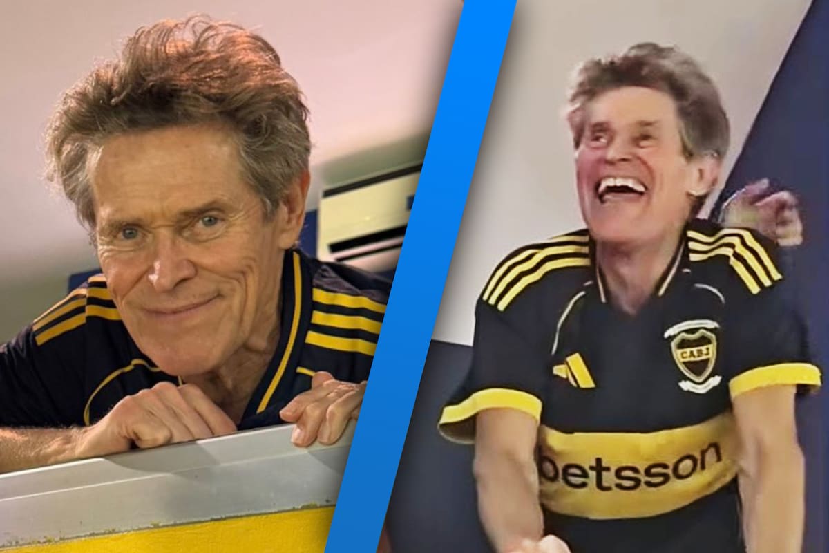 Willem Dafoe asiste a La Bombonera para presenciar el Boca Juniors contra Newell’s