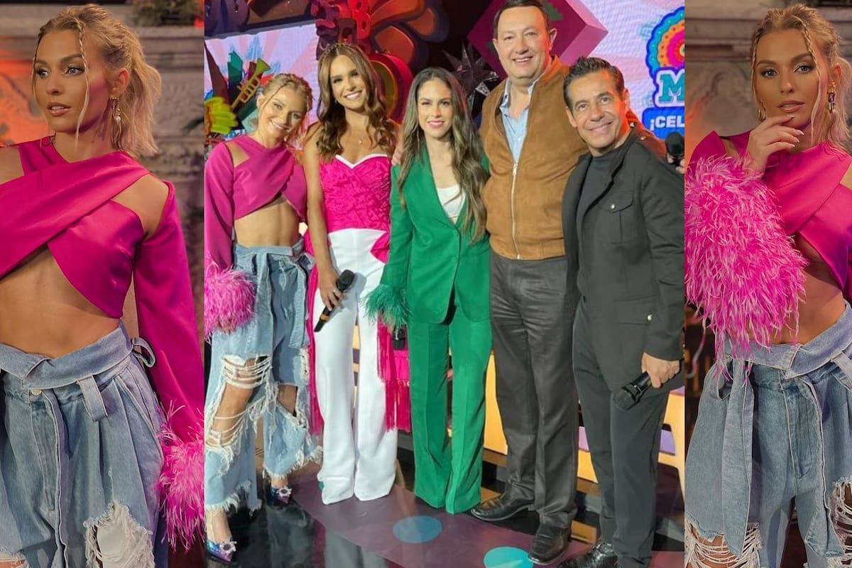 Irina Baeva fue criticada por vestuario que usó para conducir "Fiesta Mexicana"