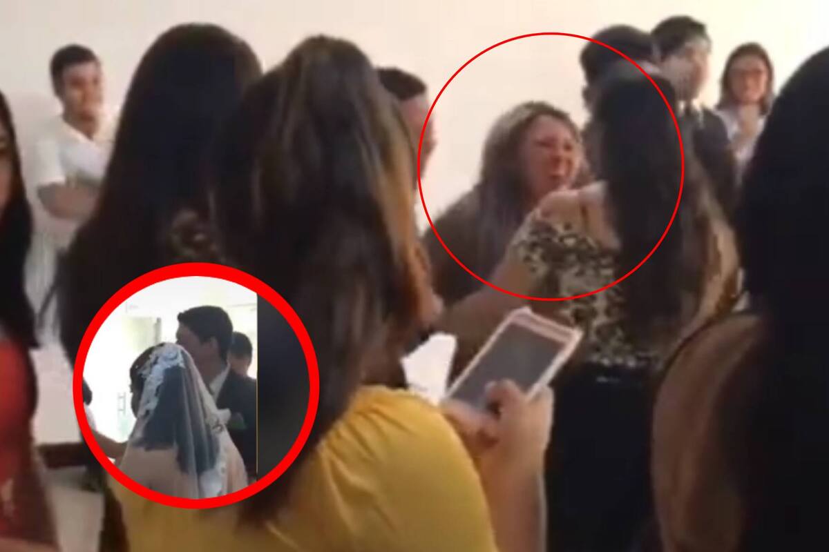 VIDEO: Mujer intenta impedir una boda y se vuelve viral