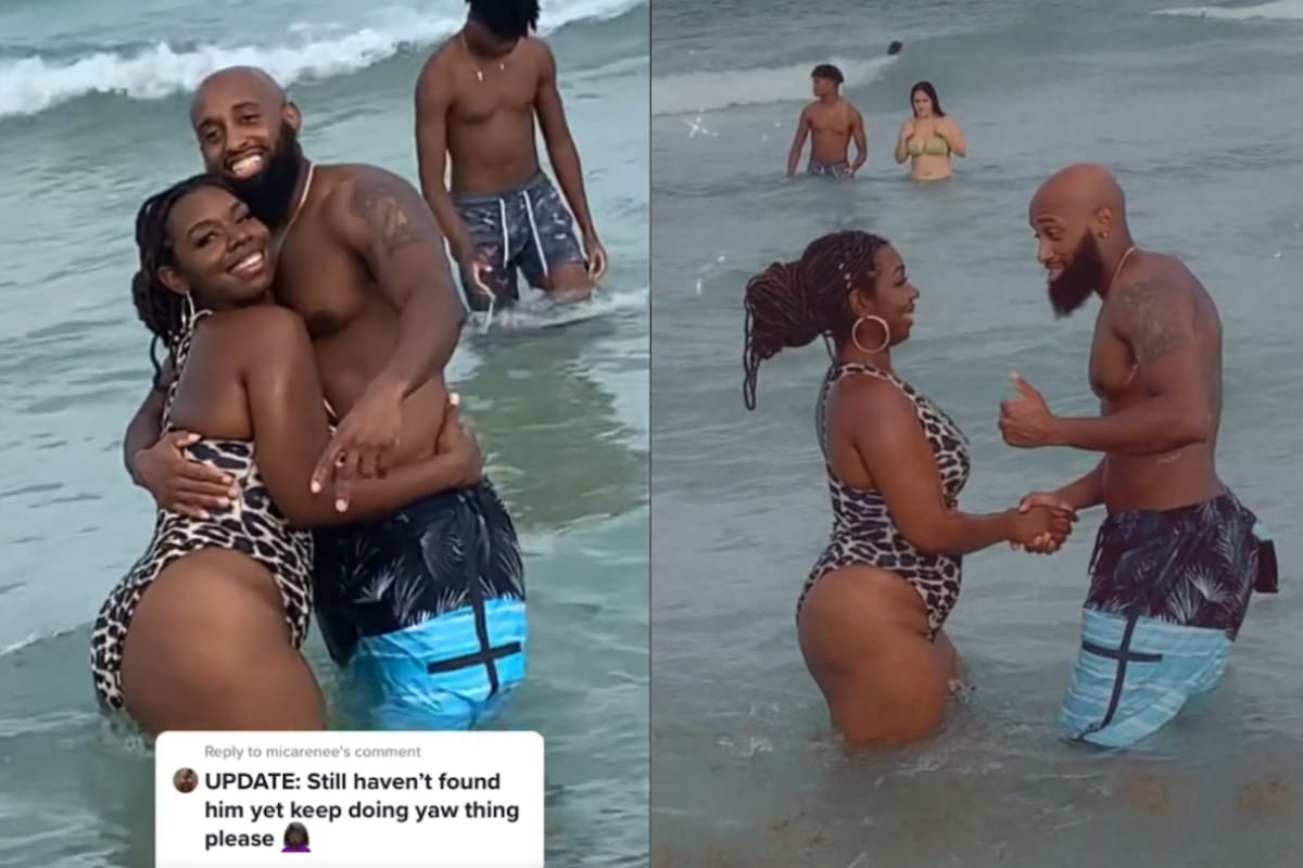 Mujer pide en TikTok localizar a hombre que conoció en la playa; pero resultó estar casado