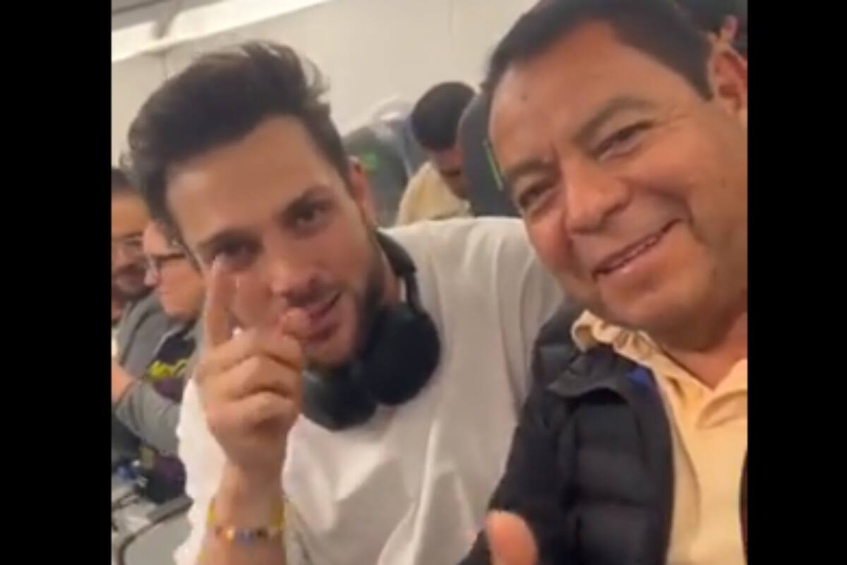 VIRAL: Hombre se encuentra a Nicola Porcella en un avión y no oculta su emoción