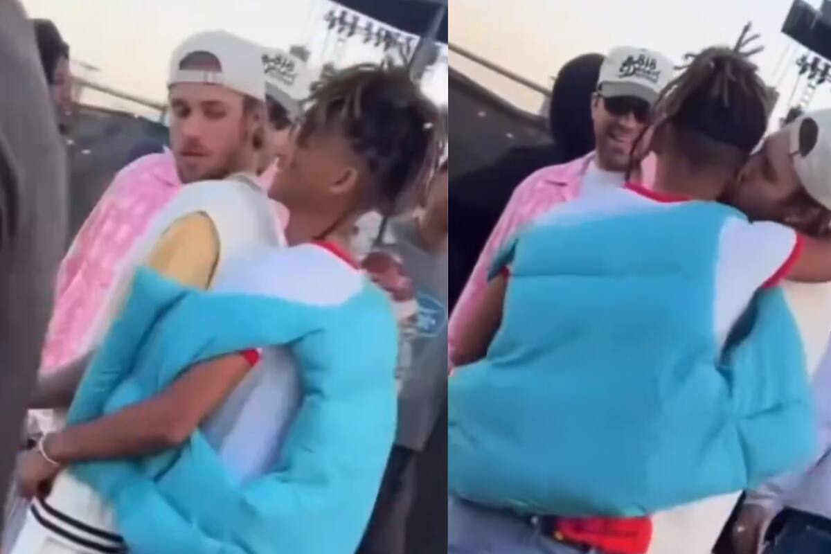 Jaden Smith y Justin Bieber derrochan amor en un encuentro inesperado en Coachella 2024