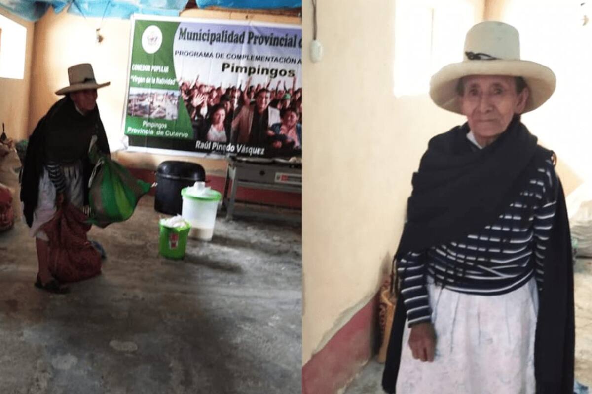 "Aquí les traigo unas cositas": Anciana dona su cosecha a enfermos de coronavirus