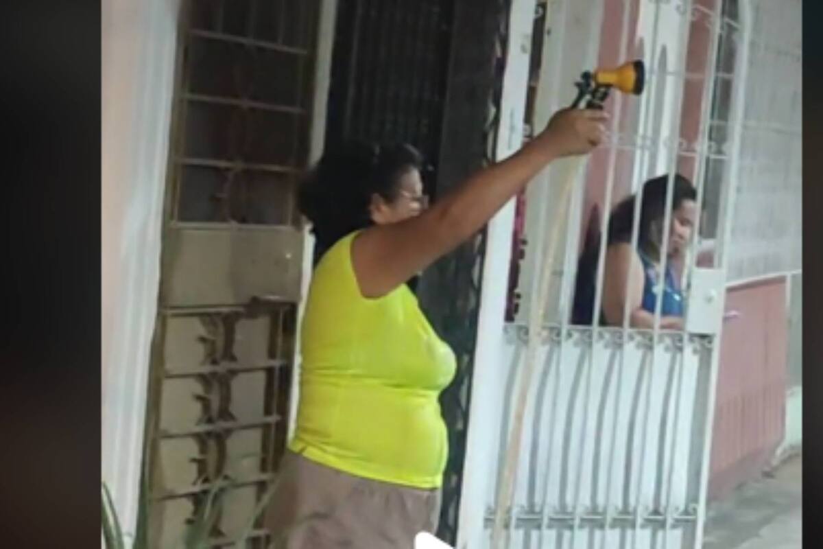 VIDEO: Mujer molesta a los visitantes de un parque público