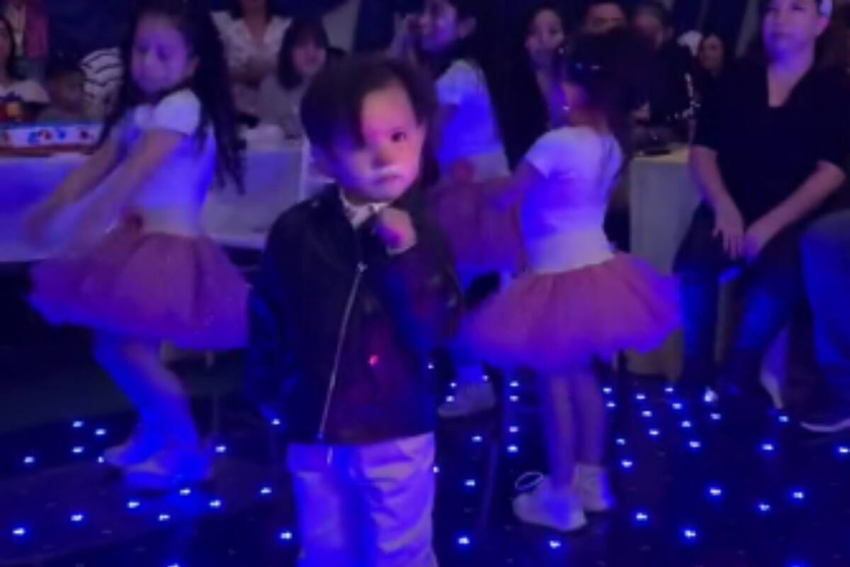 VIDEO: Pequeño domina la pista con baile de Merlina