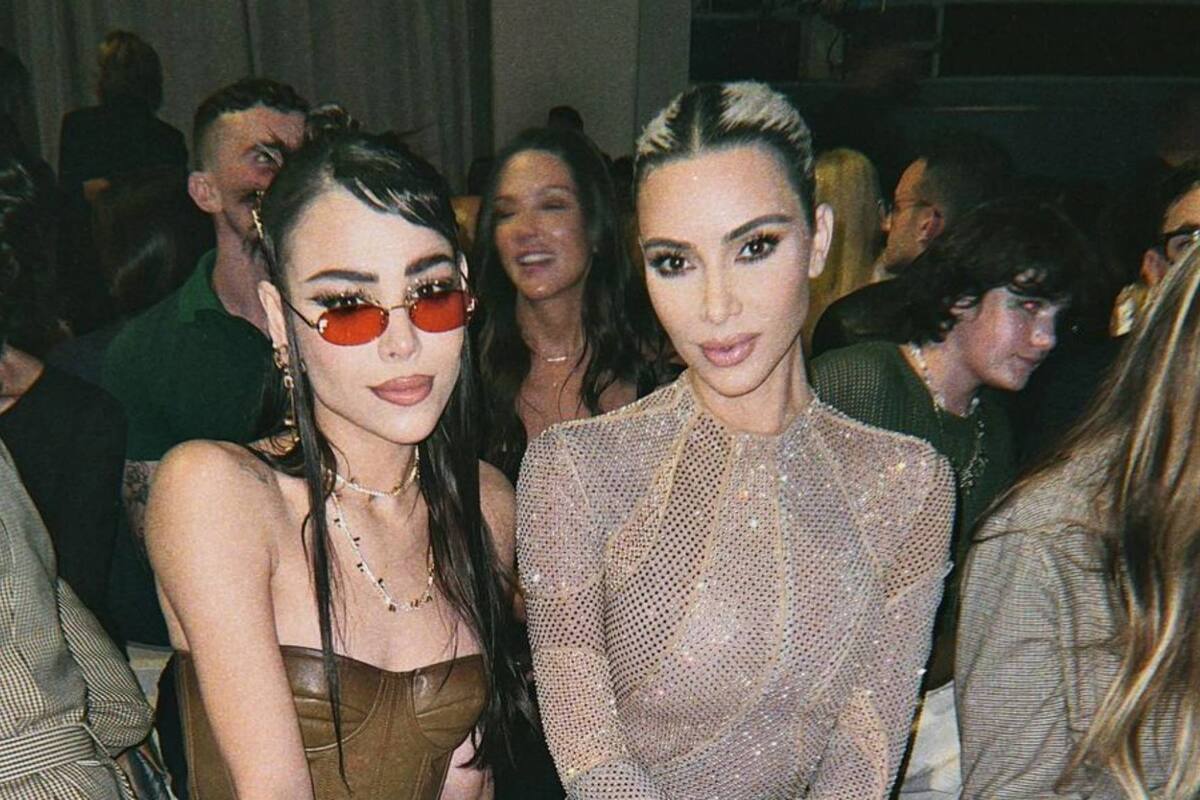 Danna Paola triunfa en la semana de la moda en Nueva York junto a Kim Kardashian