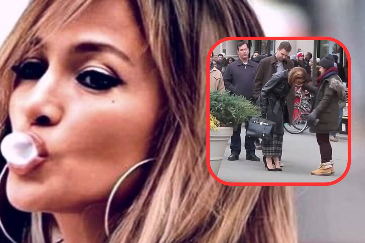 Jennifer López: esta es la verdad detrás del video viral en el que "escupe" un chicle en la mano de su asistente