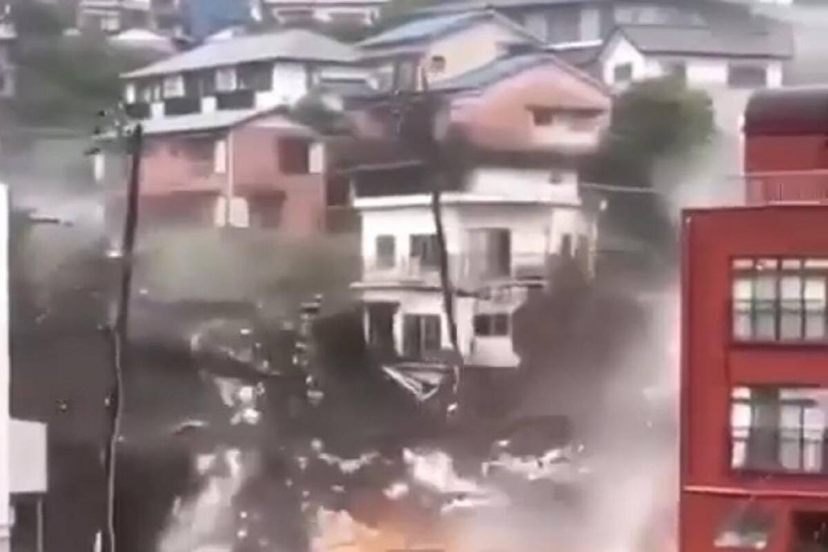 VIDEO VIRAL: Así quedó este barrio japonés después de un impresionante deslave