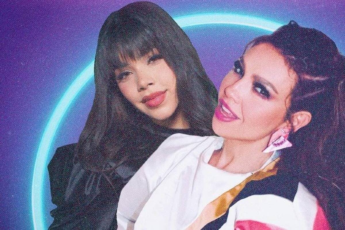 Thalía y Kenia OS juntas en el cover de la canción “Para No Verte Más”