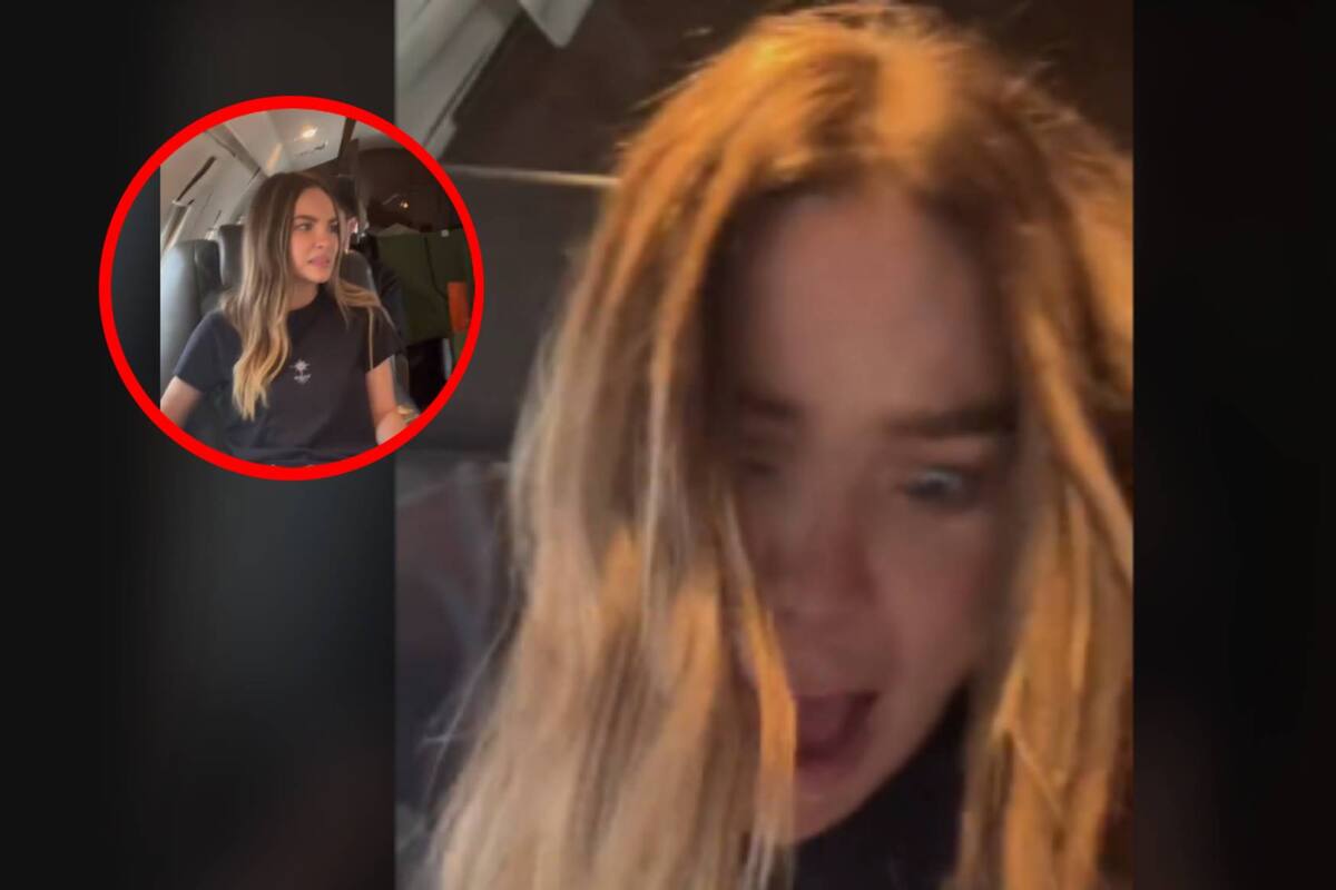 VIDEO: Belinda deja con el Jesús en la boca a sus fans por la turbulencia en su vuelo